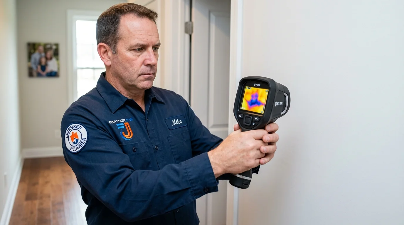 Thermal imaging leak detection by Johns Plumbing LLC in Claymont